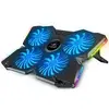Image de , Refroidisseur PC Portable 10" à 17", 4 Ventilateurs Silencieux, Compatible PS5, PS4, Xbox & PC, Plaque de Refroidissement Rétroéclairée RGB,