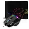 Image de Souris gaming filaire Spirit Of Gamer PRO-M3 RGB Noir et gris + Tapis de souris Noir