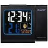 Image de La crosse technology wt551-bla réveil radio-piloté avec projection rouge et écran lcd coloré noir