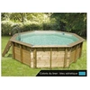 Image de Piscine bois Océa 4,30 x 1,20 m - Liner bleu -