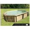 Image de Piscine bois Océa 6,10 x 4,00 x 1,30 m - Liner beige -