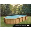 Image de Piscine bois Océa 8,60 x 4,70 x 1,30 m - Liner beige -