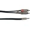 Image de Cordon 1 Jack Stéréo 3,5 Mm 2 Rca 3 M