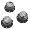 Image de 3 Boutons Strat Noir BOUTONS