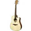 Image de Lâg T70DC-NAT - Guitare acoustique Dreadnought cutaway Tramontane - Naturel satiné
