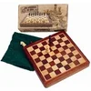 Image de Jeu bois ECHIQUIER PLIANT 18CM ROI 31MM TRADITIONNEL Multicolore