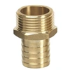 Image de - Raccord en laiton mâle cannelé droit 19 mm