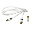 Image de Cable antenne TV Real + adaptateur Mâle/Mâle 1,5 m