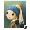 Image de Puzzle 100 pièces Inspiré de Vermeer avec poster