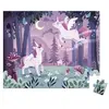 Image de Puzzle en carton Licornes 54 pièces