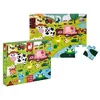 Image de Janod - Puzzle Tactile Enfant Les Animaux de la Ferme 20 Pièces dont 7 Texturées- Jeu Educatif et Sensoriel - Toucher, Motricité Fine et Concentration - Dès 2 Ans, J02772 en occasion ou reconditionné