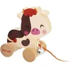 Image de Janod - Vache à Promener en Bois avec Clochette - Jouet d'Eveil à Tirer et Pousser - Apprentissage Motricité & Imagination - Ficelle 50cm adaptée aux petites mains - Certifié FSC - Dès 12 mois, J03324 en occasion ou reconditionné
