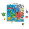 Image de Puzzle Carte d'Europe Magnétique 40 pièces en bois