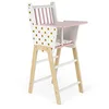 Image de Janod - Chaise Haute Candy Chic - en Bois Avec Coussin et Plateau Repas - Jouet d'Imitation - Accessoires pour Poupons - dès 3 Ans, J05888 en occasion ou reconditionné