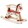 Image de Janod - Cheval à Bascule en Bois Caramel - Jouet Premier Âge - Apprentissage Equilibre - Dès 1 an, J05984, Marron et Rouge en occasion ou reconditionné