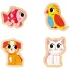Image de 4 puzzles Evolutifs 2 à 5 pièces : animaux de compagnie