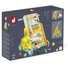 Image de Jouet à pousser en bois Janod Tropik Chariot multi-activités