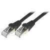 Image de MCL - Cordon de raccordement - RJ-45 (M) pour RJ-45 (M) - 50 cm - paire torsadée écrantée (F/UTP) - CAT 6 - moulé, sans crochet, bloqué - noir