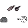 Image de MCL - Câble d'alimentation - power CEE 7/7 (M) pour power IEC 60320 C13 - 3 m - noir