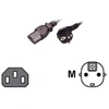 Image de MCL - Câble d'alimentation - power CEE 7/7 (M) pour power IEC 60320 C13 - 5 m - noir
