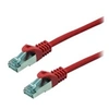 Image de MCL Eco - Cordon de raccordement - RJ-45 (M) pour RJ-45 (M) - 30 cm - paire torsadée écrantée (F/UTP) - CAT 6 - moulé, bloqué - rouge