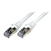 Image de MCL - Cordon de raccordement - RJ-45 (M) pour RJ-45 (M) - 10 m - paire torsadée écrantée (F/UTP) - CAT 6 - moulé, sans crochet, bloqué - blanc