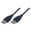 Image de Câble USB 2.0 type A / A mâle - 2m Noir