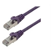 Image de MCL - Cordon de raccordement - RJ-45 (M) pour RJ-45 (M) - 50 cm - paire torsadée écrantée (F/UTP) - CAT 6 - moulé, sans crochet, bloqué - violet