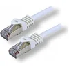 Image de MCL - Cordon de raccordement - RJ-45 (M) pour RJ-45 (M) - 20 m - 6.2 mm - SFTP - CAT 7 - sans halogène, moulé, sans crochet - blanc