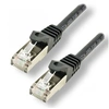 Image de MCL - Cordon de raccordement - RJ-45 (M) pour RJ-45 (M) - 3 m - 6.2 mm - SFTP - CAT 7 - sans halogène, moulé, sans crochet - noir