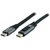 Image de MCL - Câble USB - 24 pin USB-C (M) pour 24 pin USB-C (M) - USB 2.0 - 5 A - 2 m - Alimentation USB (100 W) - noir et gris