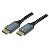 Image de MCL - Câble DisplayPort - DisplayPort (M) - DisplayPort 1.4 - 3 m - support 8K60Hz (7680 x 4320) - noir, blanc