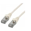 Image de MCL - Cordon de raccordement - RJ-45 (M) pour RJ-45 (M) - 1 m - paire torsadée écrantée (F/UTP) - CAT 6 - sans crochet, bloqué - blanc