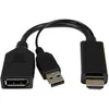 Image de DLH DY-TU4247B - Adaptateur vidéo - USB (alimentation uniquement), DisplayPort pour HDMI mâle - support 4K