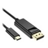 Image de DLH - Câble DisplayPort - 24 pin USB-C (M) pour DisplayPort (M) - 1.8 m - support 4K - noir