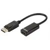 Image de DLH - Câble adaptateur - DisplayPort pour HDMI - 23 cm - noir