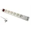 Image de DLH DY-WU2941W - Coupe-circuit - 3680 Watt - entrée : alimentation - connecteurs de sortie : 6 (6 alimentations, 2 x USB) - 1.4 m cordon - blanc