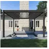 Image de Ombréa Pergola bioclimatique Ombréa autoportante 4x4M - Anthracite - ELMO
