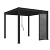 Image de Ombréa Panneau brise-vue ventelles horizontales 1M Ombréa - Anthracite