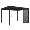 Image de Ombréa Panneau brise-vue ventelles horizontales 1,3M Ombréa - Anthracite