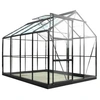 Image de Serre en verre trempé Sekurit 7,56 m² + base - Chalet et Jardin