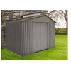 Image de Abri de jardin métal aspect bois vieilli + puit lumière 9363 - 5,44 m² - Chalet et Jardin
