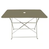 Image de Table rectangulaire d'extérieur pliante Bistro en acier Taupe