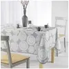 Image de Nappe rectangle 150 x 240 cm fils coupes imprime anais Anthracite