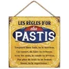 Image de plaque metal régles du pastis - sud trading cd6172