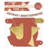 Image de Guirlande lettres - Joyeux anniversaire - Terracotta - Décoration - 300cm
