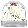 Image de Boule à paillettes Il était une fois Noël - 8.5 x 9 cm