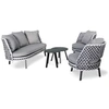 Image de Salon de Jardin 4 Places en Résine Agadir 156cm Gris