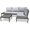 Image de Salon de Jardin 4 Places "Ankara" 150cm Noir