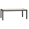 Image de Table de Jardin en Céramique "Venise" 195cm Gris Anthracite